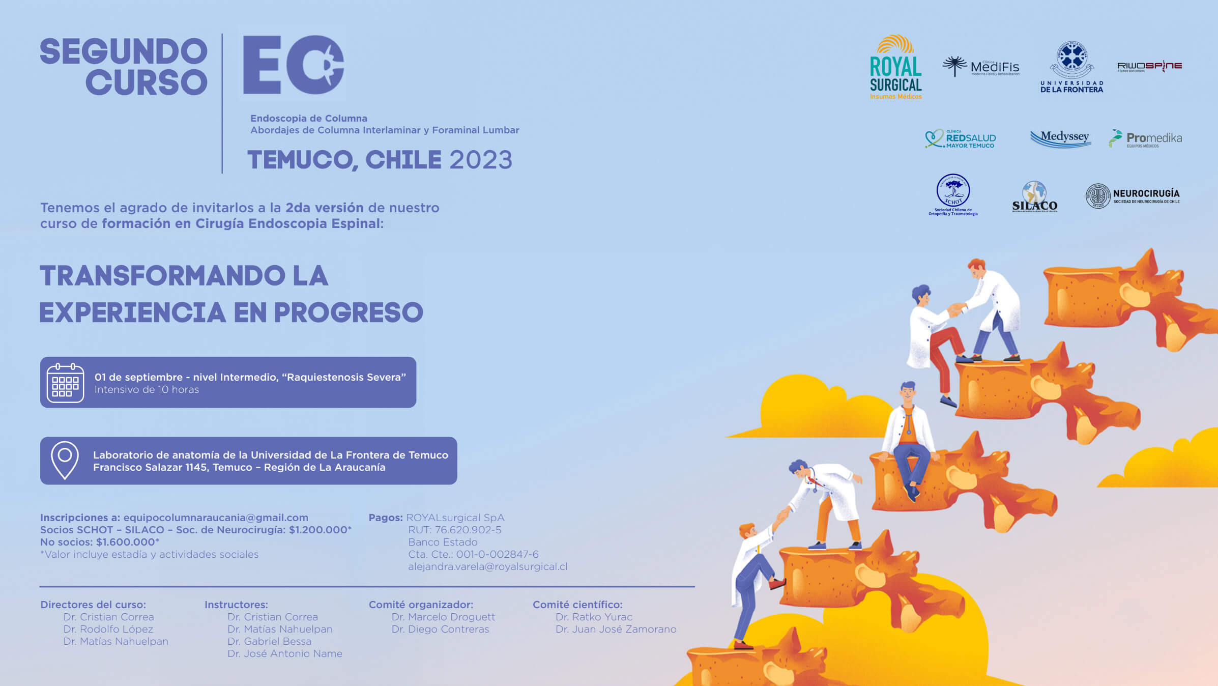 Curso de formación en cirugía endoscópica espinal